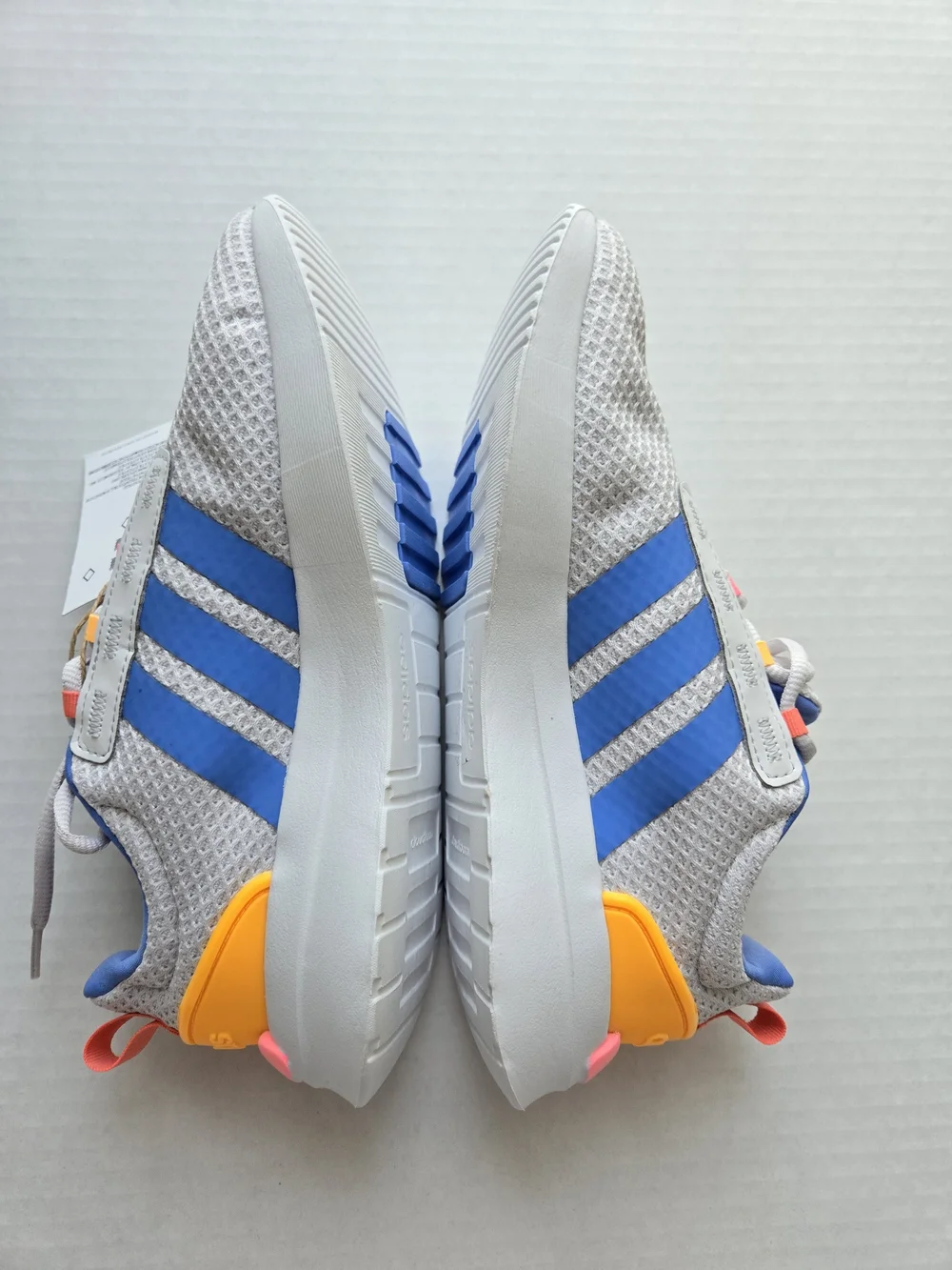 Adidas Racer TR21 Cloudfoam Running Shoes in Light Gray and Blue - Kids Size 7